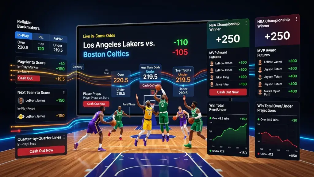 Best Top Basketball Betting Sites: Live In-Game Odds, Reliable Bookmakers, and NBA Futures Picks